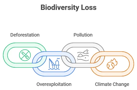 loss in biodiversity