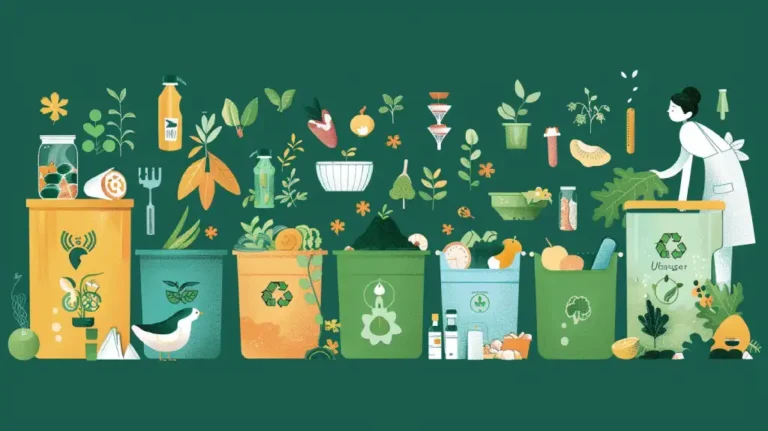 Sustainable living eco-friendly recycling woman interacting.