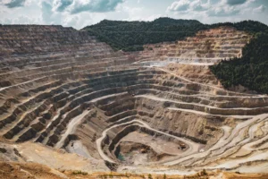 Open pit mining